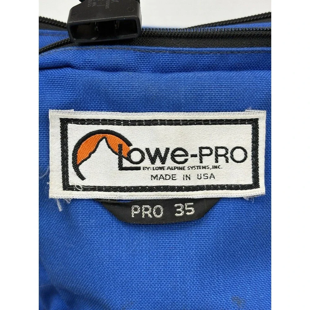 Lowepro Magnum 35 Camera Bag Padded Photography Dividers Shoulder Blue Vtg